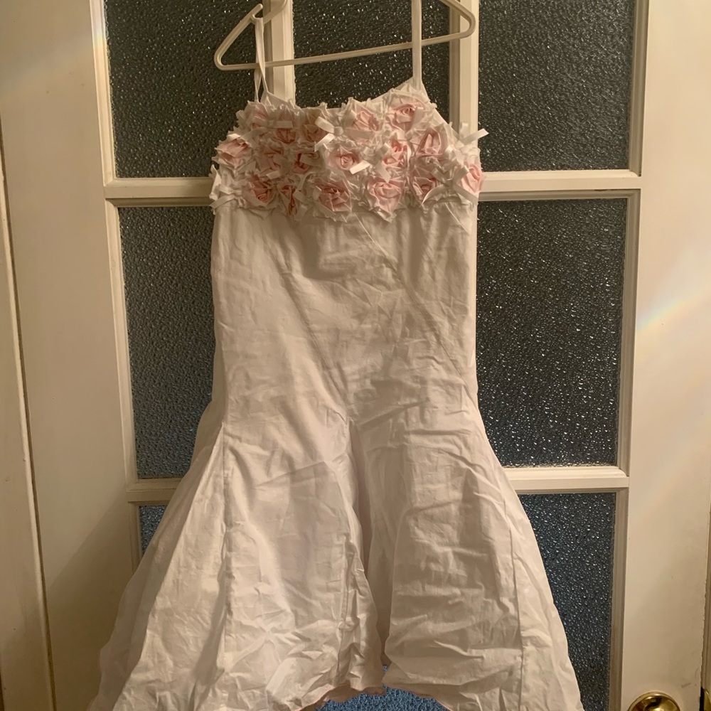 Biscotti White and Pink Dress